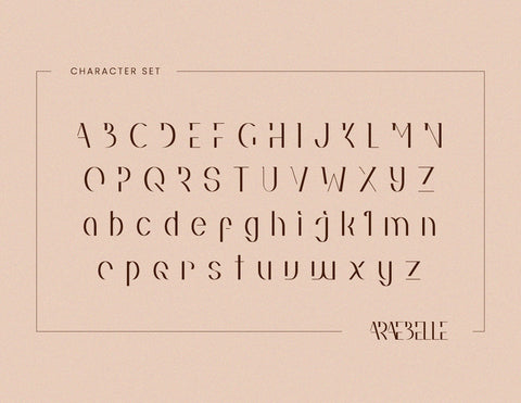 Araebelle Modern Serif Typeface Font inferno.studio3 