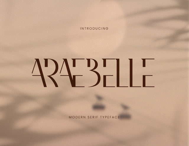 Araebelle Modern Serif Typeface Font inferno.studio3 