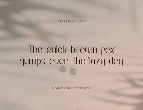 Araebelle Modern Serif Typeface Font inferno.studio3 