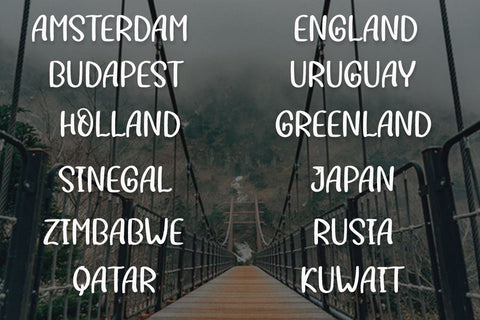 Aragel Font twinletter 