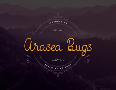 Arasea Bugs Script Handwritten Font inferno.studio3 