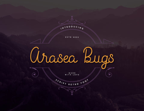 Arasea Bugs Script Handwritten Font inferno.studio3 