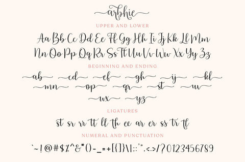 Arbhie Script Font Zane Studio55 