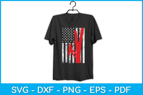 Arborist Patriotic Gift Distressed American Flag 4th of July Design SVG artprintfile 
