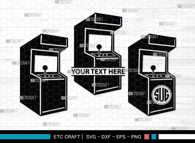 Arcade Monogram, Arcade Silhouette, Arcade SVG, Sketch Same Machine Svg, Video Game Svg, Game Retro Computer Svg, Game Machine Svg, SB00431 SVG ETC Craft 