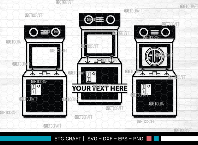 Arcade Monogram, Arcade Silhouette, Arcade SVG, Sketch Same Machine Svg, Video Game Svg, Game Retro Computer Svg, Game Machine Svg, SB00431 SVG ETC Craft 