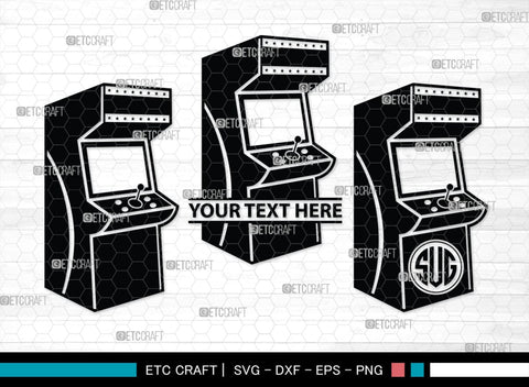 Arcade Monogram, Arcade Silhouette, Arcade SVG, Sketch Same Machine Svg, Video Game Svg, Game Retro Computer Svg, Game Machine Svg, SB00431 SVG ETC Craft 