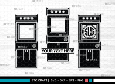 Arcade Monogram, Arcade Silhouette, Arcade SVG, Sketch Same Machine Svg, Video Game Svg, Game Retro Computer Svg, Game Machine Svg, SB00431 SVG ETC Craft 