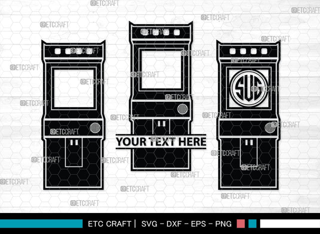 Arcade Monogram, Arcade Silhouette, Arcade SVG, Sketch Same Machine Svg, Video Game Svg, Game Retro Computer Svg, Game Machine Svg, SB00431 SVG ETC Craft 