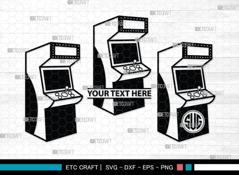Arcade Monogram, Arcade Silhouette, Arcade SVG, Sketch Same Machine Svg, Video Game Svg, Game Retro Computer Svg, Game Machine Svg, SB00431 SVG ETC Craft 