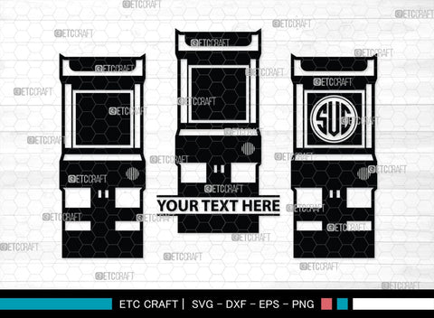 Arcade Monogram, Arcade Silhouette, Arcade SVG, Sketch Same Machine Svg, Video Game Svg, Game Retro Computer Svg, Game Machine Svg, SB00431 SVG ETC Craft 