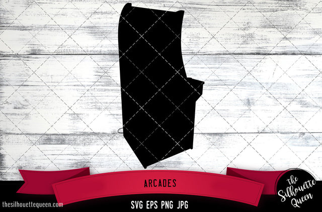 Arcades Silhouette Vector SVG SVG Loveleen Kaur 