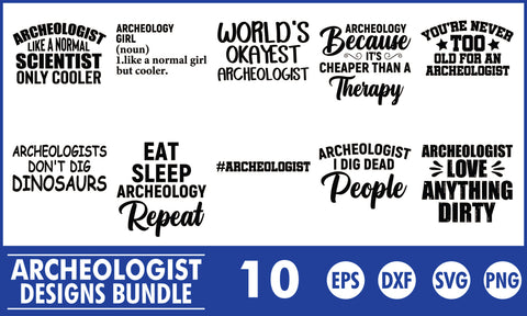 Archaeologist SVG Designs Bundle SVG PatternFeed8 