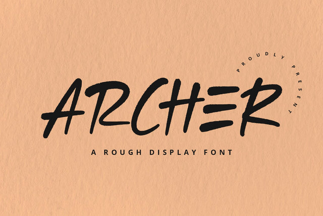 Archer - Rough Font Font Alpaprana Studio 