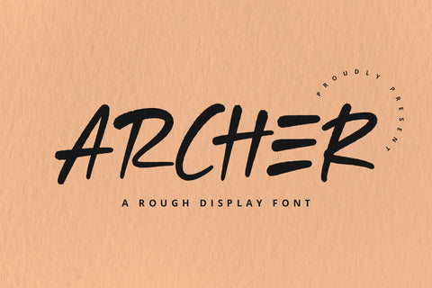 Archer - Rough Font Font Alpaprana Studio 