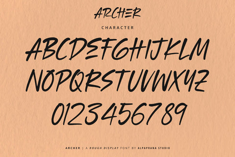 Archer - Rough Font Font Alpaprana Studio 