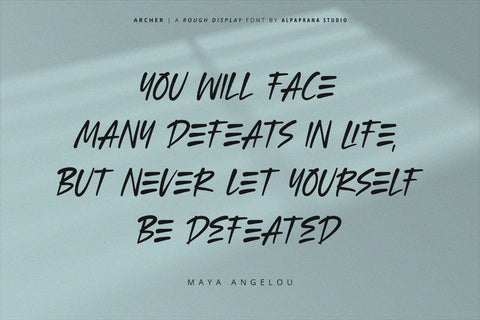 Archer - Rough Font Font Alpaprana Studio 