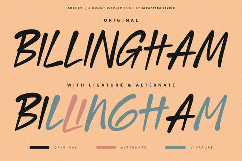 Archer - Rough Font Font Alpaprana Studio 