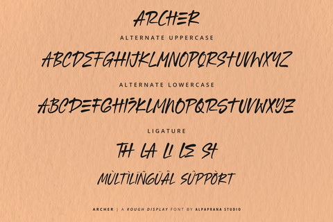 Archer - Rough Font Font Alpaprana Studio 