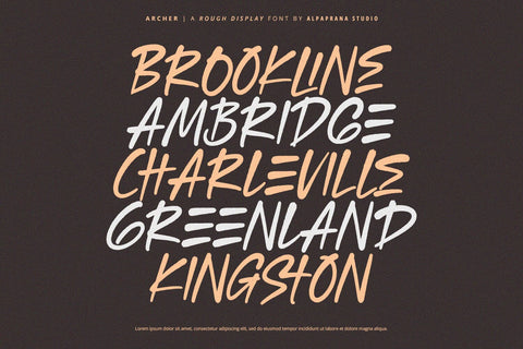 Archer - Rough Font Font Alpaprana Studio 