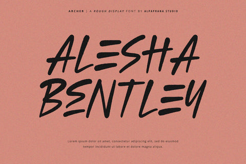 Archer - Rough Font Font Alpaprana Studio 