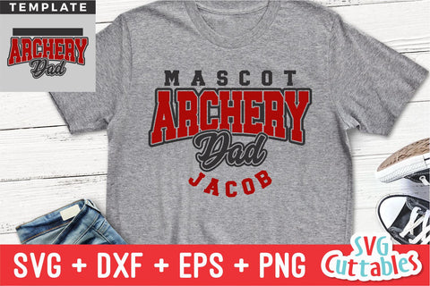 Archery svg - Archery Dad Template 003 - svg - eps - dxf - png - Silhouette - Cricut Cut File - Digital Download SVG Svg Cuttables 