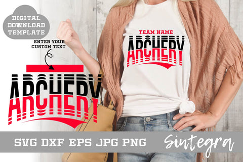 Archery SVG Shirt Template Design 001 Free For Commercial Use SVG Sintegra 