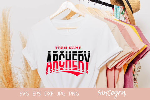 Archery SVG Shirt Template Design 001 Free For Commercial Use SVG Sintegra 