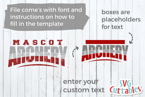 Archery Template 002 | SVG Cut File SVG Svg Cuttables 