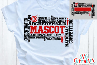 Archery Word Art SVG Svg Cuttables 