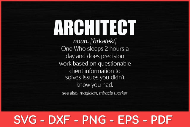 Architect Definition Svg Design SVG artprintfile 