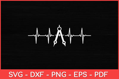 Architect Tool Heartbeat Pulse Svg Design SVG artprintfile 
