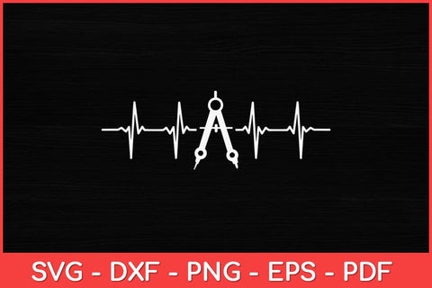 Architect Tool Heartbeat Pulse Svg Design SVG artprintfile 