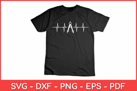 Architect Tool Heartbeat Pulse Svg Design SVG artprintfile 