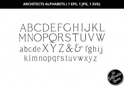 Architects alphabets svg, capital letter svg, small letter svg, modern alphabet, typography svg, decorative alphabets svg, monogram alphabet svg, cut files for circuit SVG Loveleen Kaur 