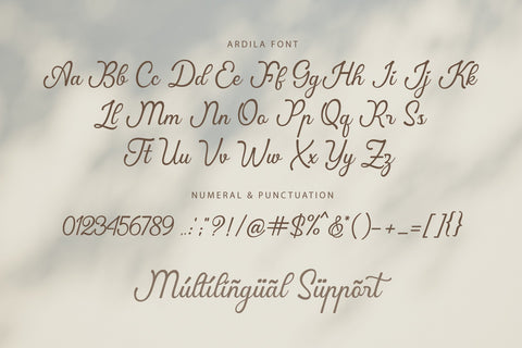 Ardila - lovely font Font Subectype Studio 