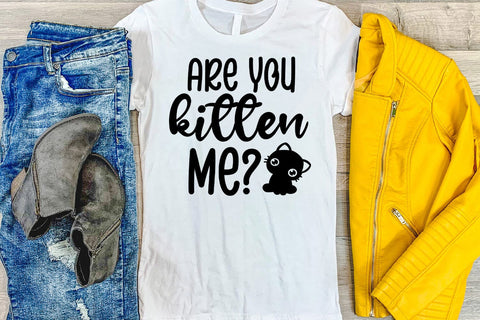 Are You Kitten Me I Pet SVG I Pet Quotes SVG I Cat SVG SVG Happy Printables Club 