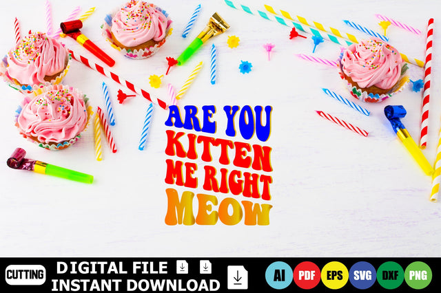 Are You Kitten Me Right Meow SVG Shahin alam 