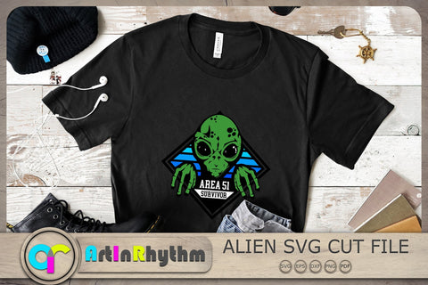 Area 51 Survivor Svg, Alien Svg, UFO Svg, Alien Clipart SVG Artinrhythm shop 