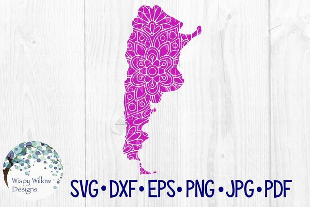 Argentina Mandala SVG Wispy Willow Designs 