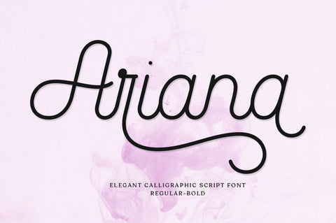 Ariana Script Font Zane Studio55 