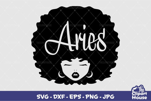 Aries Afro Woman SVG The Clipart House 