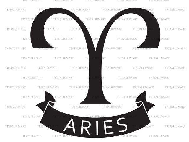 Aries symbol SVG TribaliumArtSF 