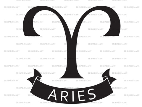 Aries symbol SVG TribaliumArtSF 