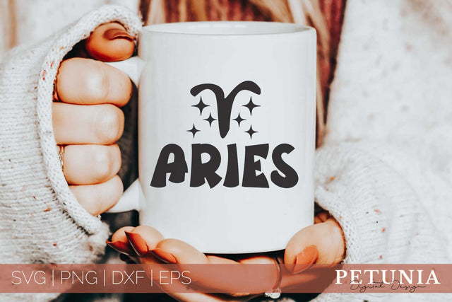Aries Zodiac Sign SVG | Horoscope SVG SVG Petunia Digital Design 