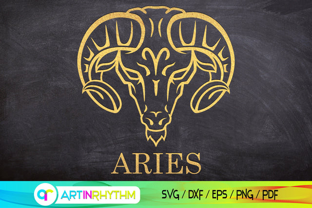 Aries zodiac sign svg SVG Artinrhythm shop 