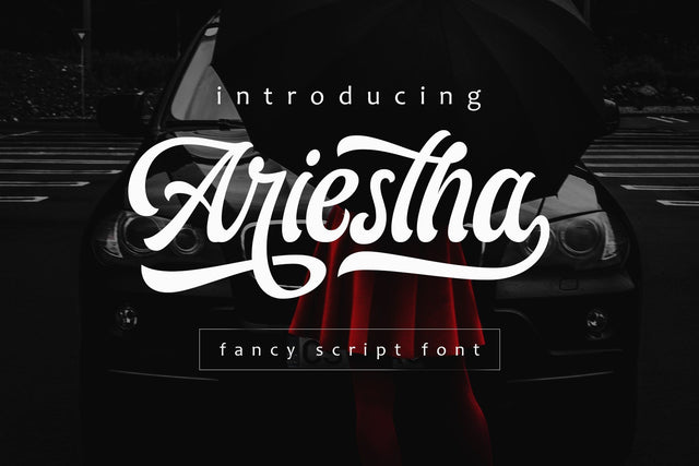 Ariestha Script Font Arterfak Project 