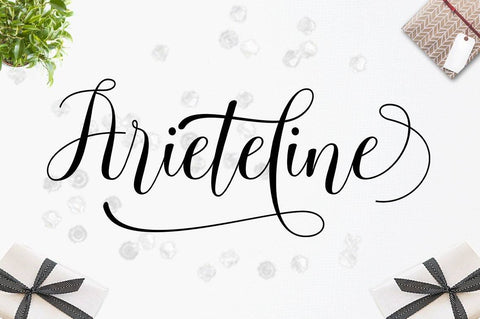 Arieteline Script Font Zane Studio55 