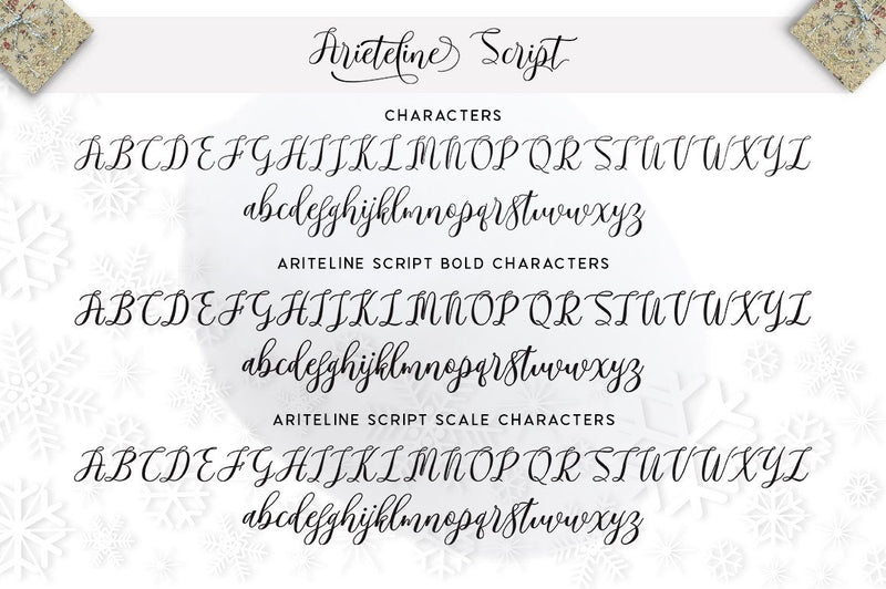 Arieteline Script - So Fontsy