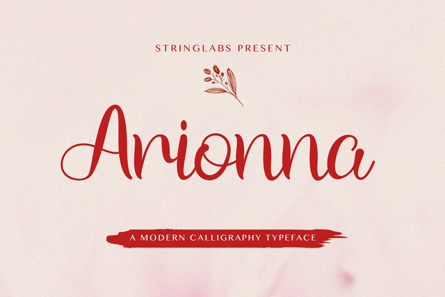 Arionna - Modern Calligraphy Font Font StringLabs 